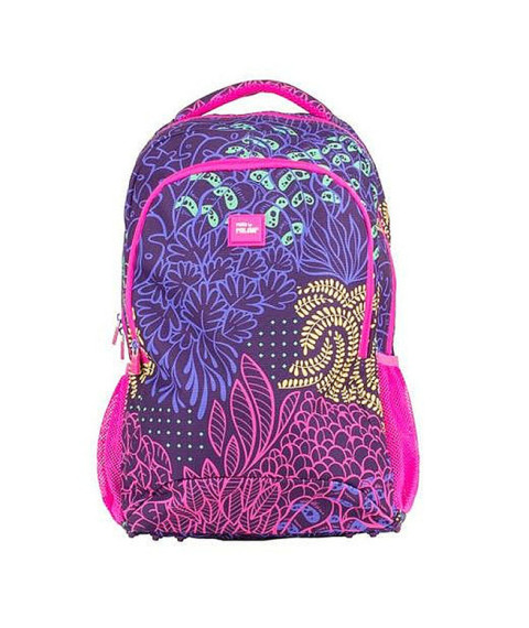 Ghiozdan pentru școală Milan "Fireflies" 21L, 45*30*12 cm, lilac
